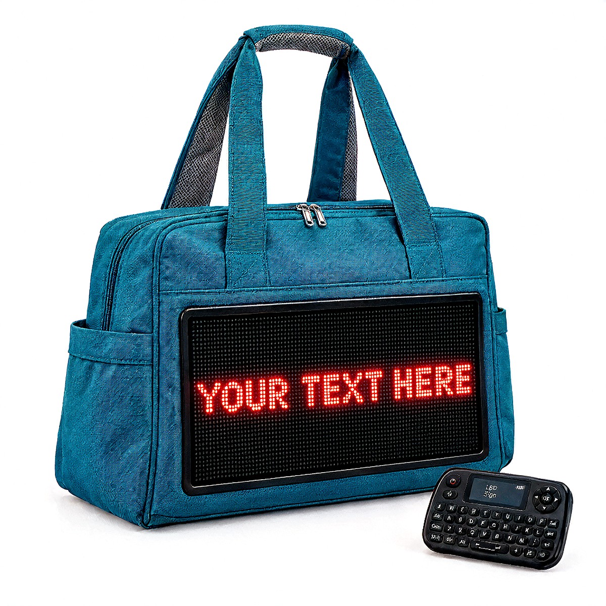 Open tote with display